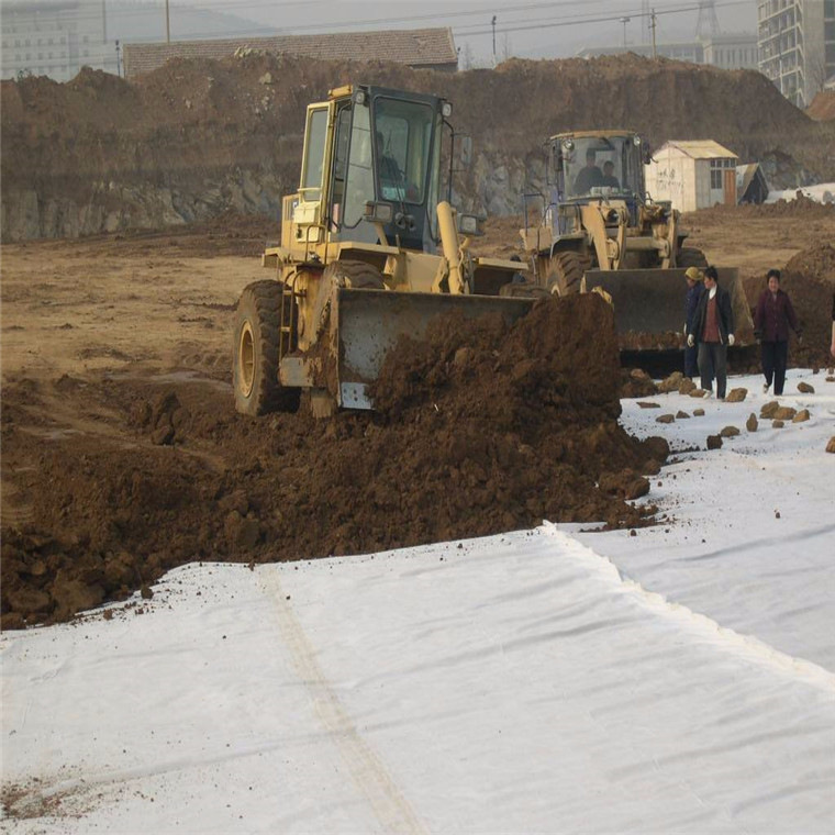 土工布施工现场